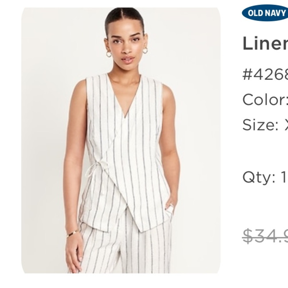 Linen vest